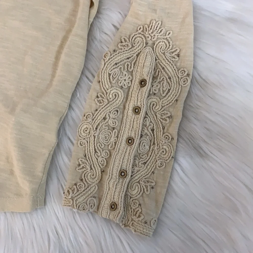 nwt //free people hooked on you mock neck cuff top